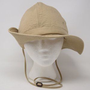 Vintage Columbia Full Brim Boonie Hat Safari Medium Made In USA Fishing Hiking